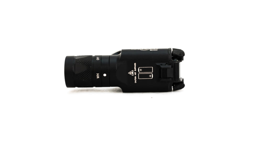 SureFire X300V LED Weapon Light, No Accessories, CR123A, 350 Lumens, Black, X300V-B