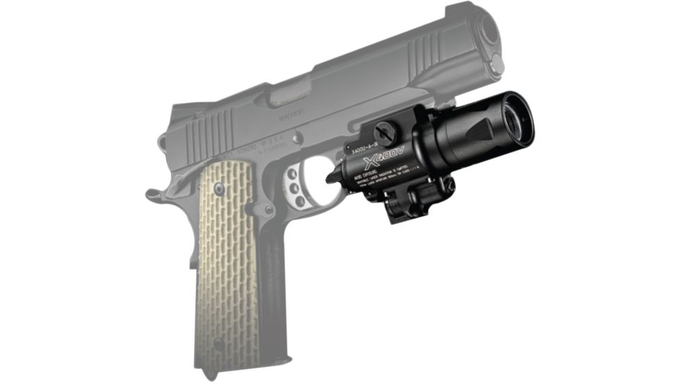 SureFire X400 Vampire, 6V, White/Infrared LEDs,  Universal/Picatinny Rail Mount, 150 Lumens/120Mw, Black, Z-Xbc Push/Toggle Switch, Black X400V-A-IR