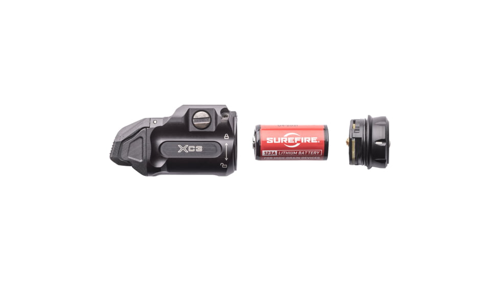 SureFire XC3 Compact 550 Lumens LED Weapon Light, 123A, Black, XC3-A