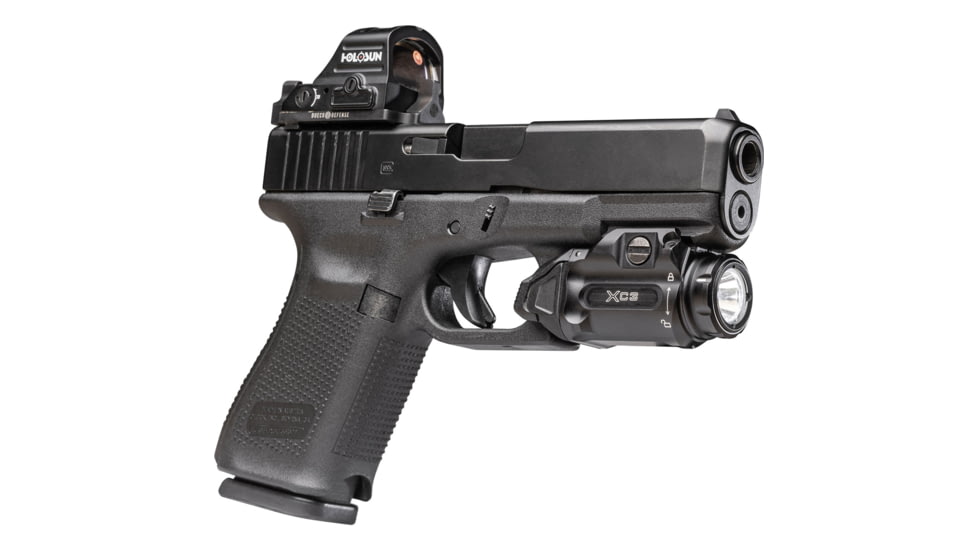 SureFire XC3 Compact 550 Lumens LED Weapon Light, 123A, Black, XC3-A