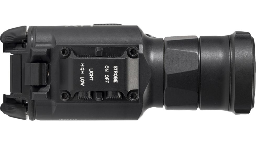 SureFire XH55 Weapon Light, 1000 Lumen LED, 635 nm Class IIIA Red Laser Sight, 6V, MasterFire RDH, Picatinny Thumbscrew Rail Mount, Black, XH55R