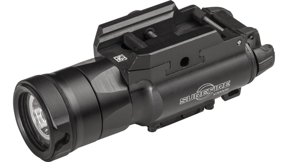 SureFire XH55 Weapon Light, 1000 Lumen LED, 635 nm Class IIIA Red Laser Sight, 6V, MasterFire RDH, Picatinny Thumbscrew Rail Mount, Black, XH55R
