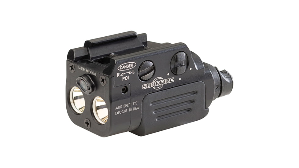SureFire XR2 Ultra-Compact Rechargeable LED Pistol Light w/ Laser, Rechargeable Lithium Polymer, White Light / Green Laser, 800 Lumens, Black, XR2-A-GN