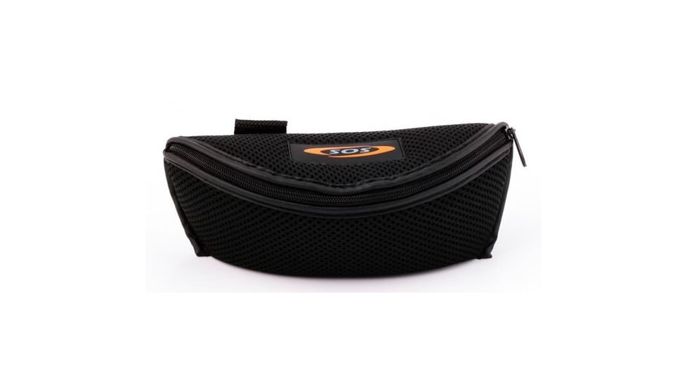 Survival Optics Sunglasses Gripz Riders/Doch Sunglasses, Black/Gray Pad and Tip Frame, SOS Logo, Pc Smoke Lens 7591