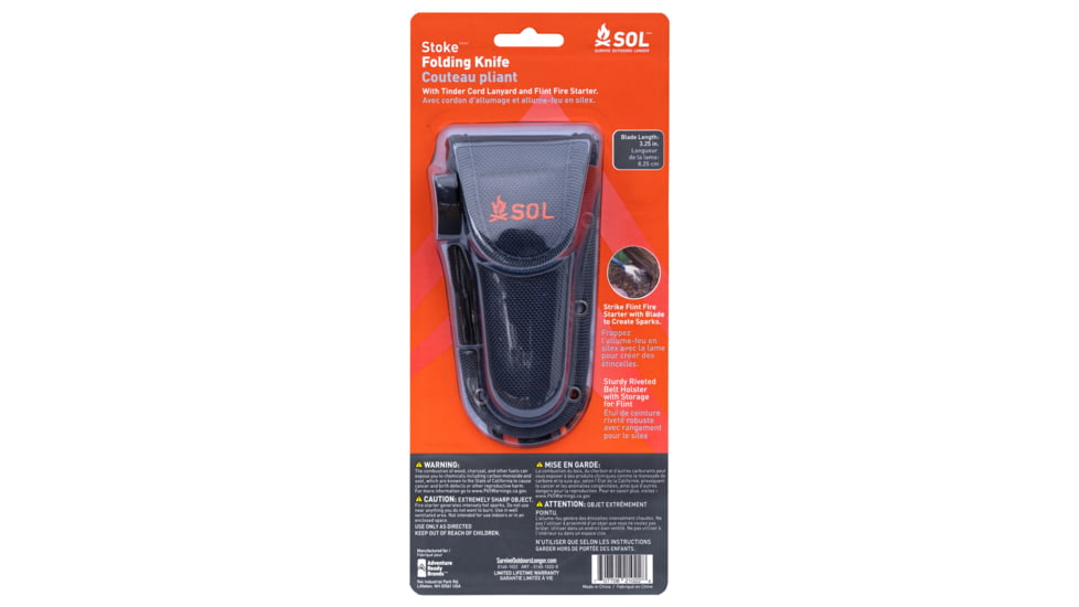 Survive Outdoors Longer Stoke Folding Knife, 0140-1022