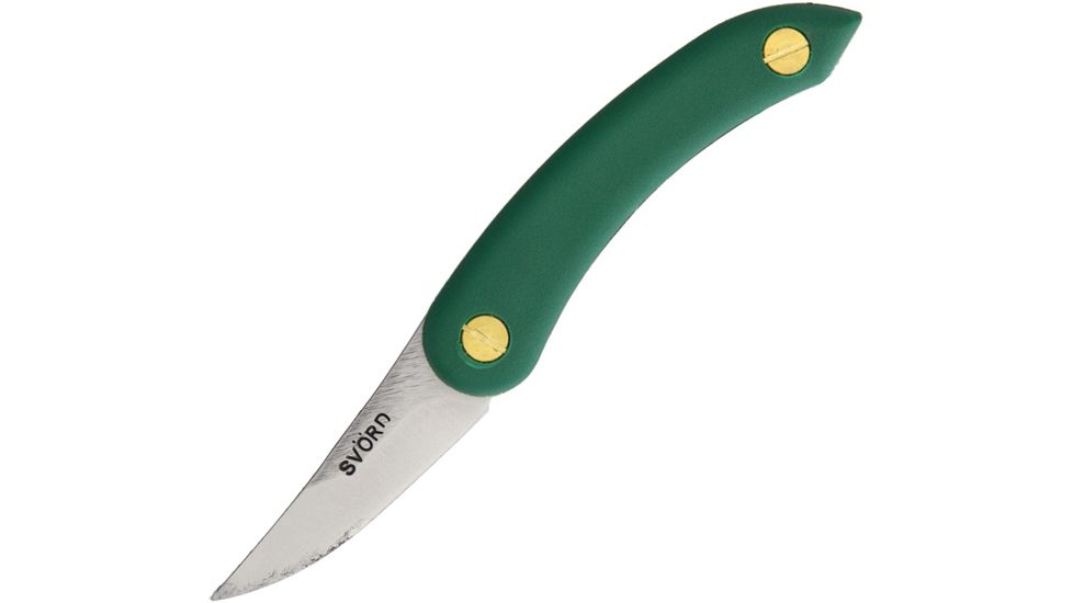 Svord Chip Thwitel Whitlr Dark Green Folding Knife,2.5in,Satin,Dark Green Polypropylene Handle SVCHWDG