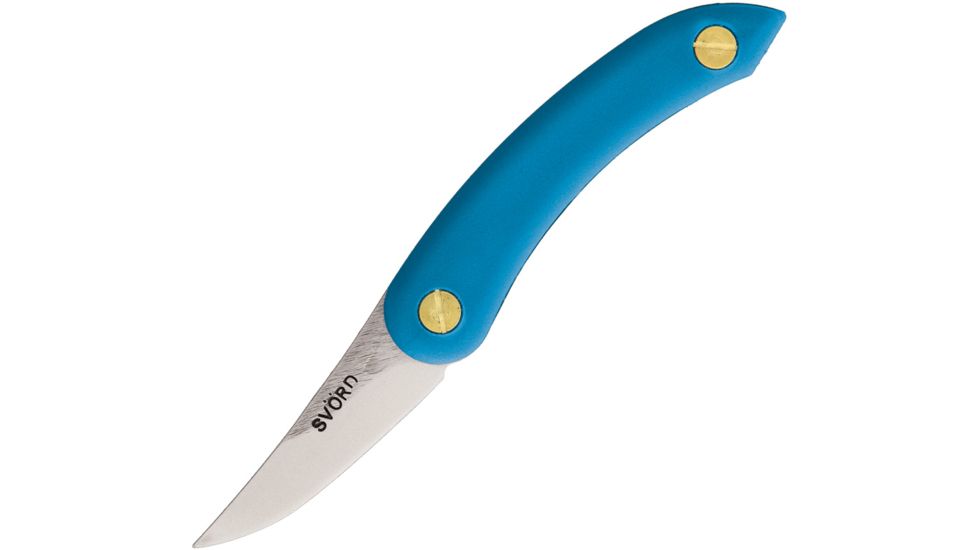 Svord Chip Thwitel Whittler Blue Fixed Blade Knife, 2.5in, Satin, Blue Polypropylene Handle SVCHWBL