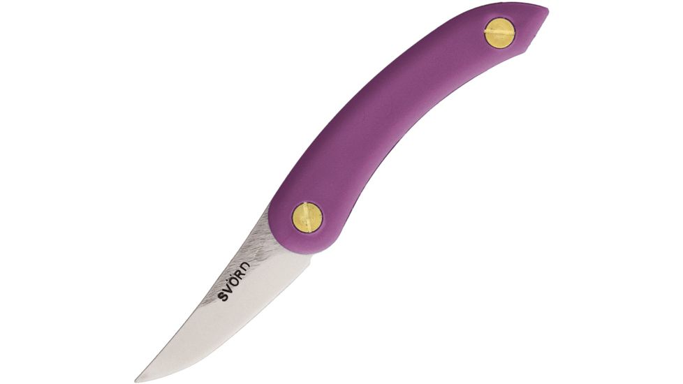 Svord Chip Thwitel Whittler Purple Folding Knife,2.5in,Satin,Purple Polypropylene Handle SVCHWP