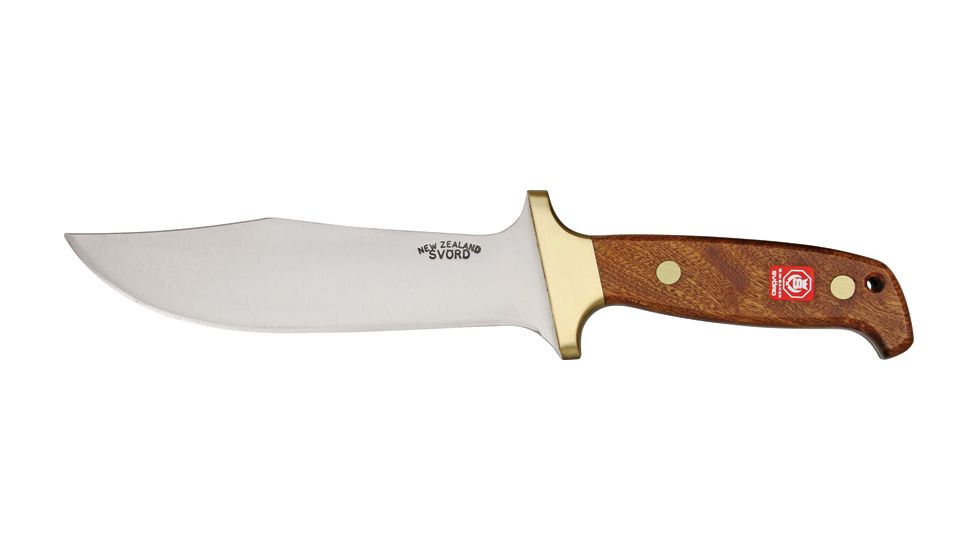 Svord Deluxe Hunter Fixed Knife, Full tang, Varnished sapele mahogany handle SV280H