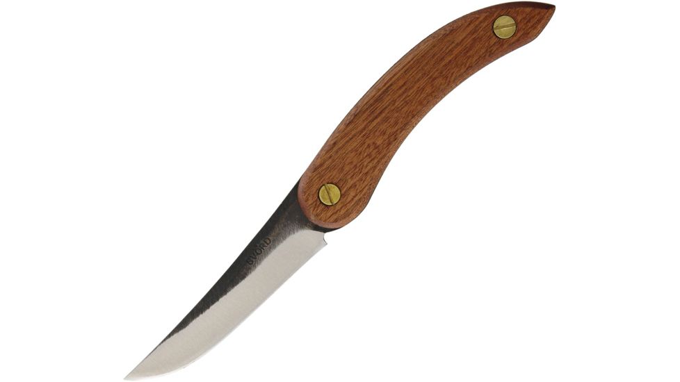 Svord Kiwi Puukko Wood Fixed Blade Knife, 4in, 15N20 Steel, Brown, Wood Handle SVKPUKW
