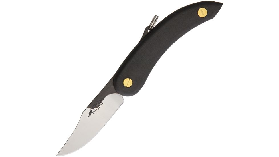 Svord Peasant Heavy Duty Black Folding Knife,3.375in,Clip Point, Black Polypropylene Handle SVPK3CPB