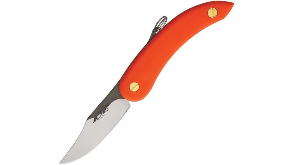 Svord Peasant Heavy Duty Orange Folding Knife,3.375in,Clip Point,Orange Polypropylene Handle SVPK3CP