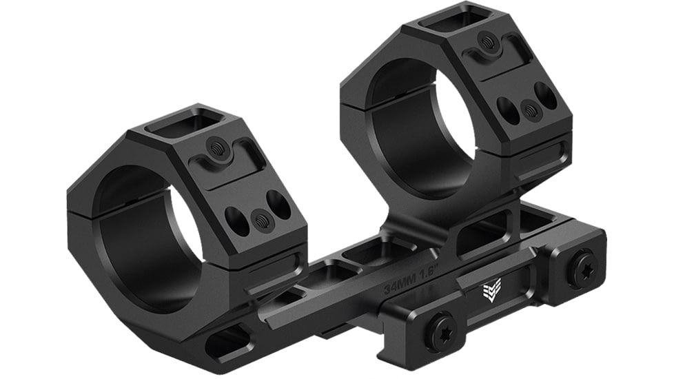 Swampfox Hostile Engagement Sight Mount, 34mm, 1.6in, 45 Degree, Black, SHRM-34-M2
