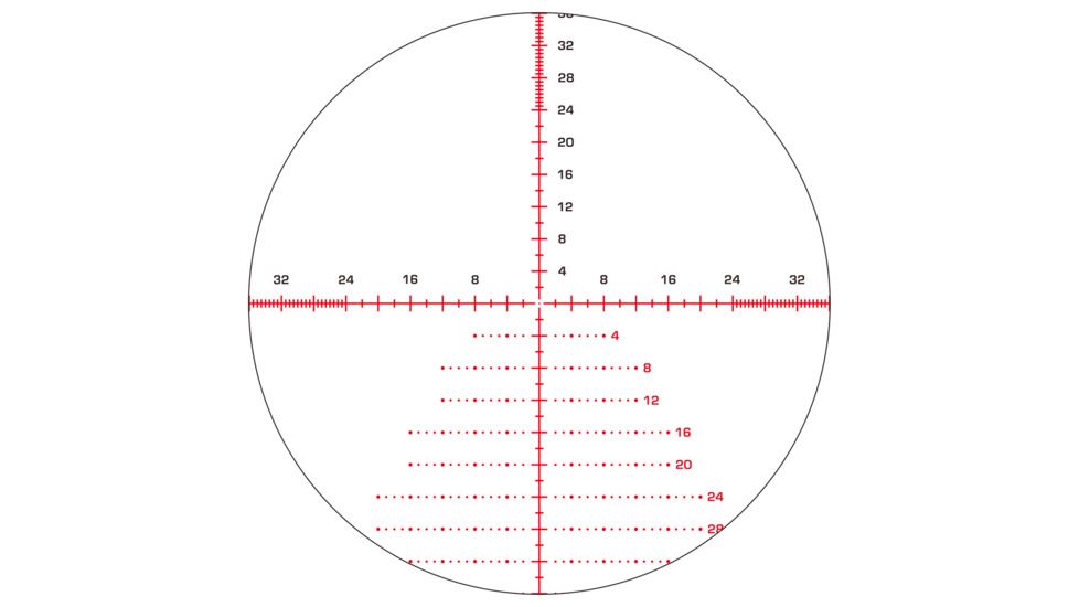 Swampfox Kentucky Long Tactical Rifle Scope, 3-18x50mm, 30mm Tube, First Focal Plane, Illuminated Sharpshooter MOA Reticle, Black KTK31850-4M