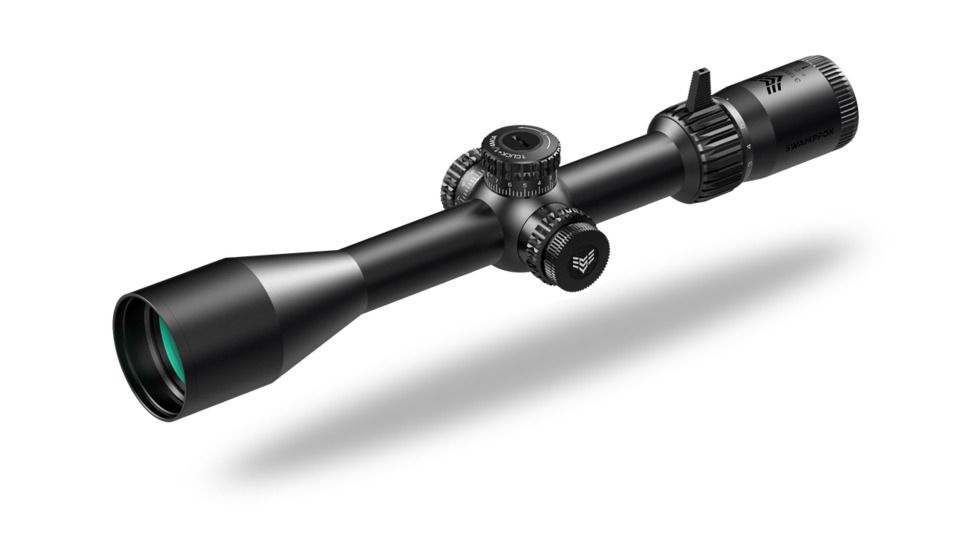 Swampfox Kentucky Long Tactical Rifle Scope, 3-18x50mm, 30mm Tube, First Focal Plane, Illuminated Sharpshooter MOA Reticle, Black KTK31850-4M