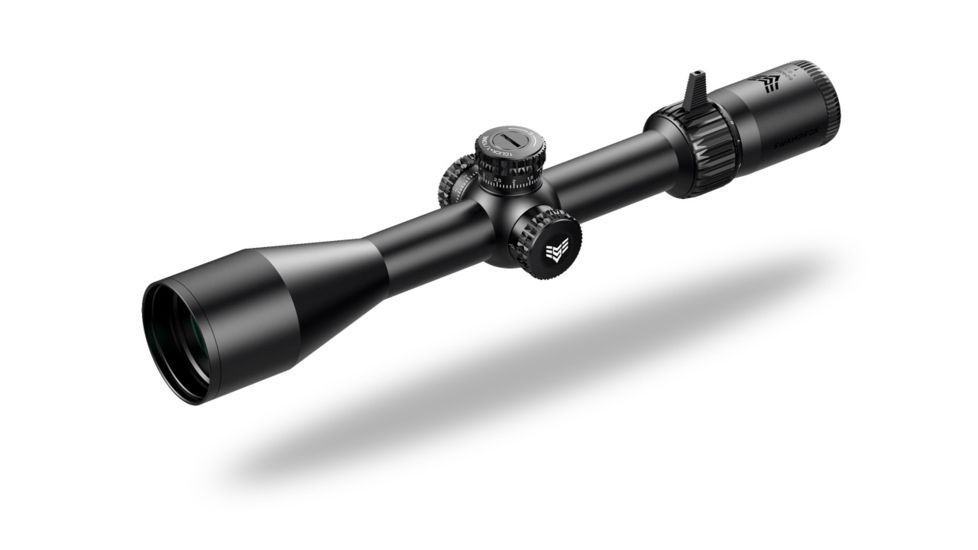 Swampfox Patriot Rifle Scope, 6-24x50mm, 30mm Tube, First Focal Plane, Sharpshooter Grid MIL Reticle, Black, 6-24X50 L