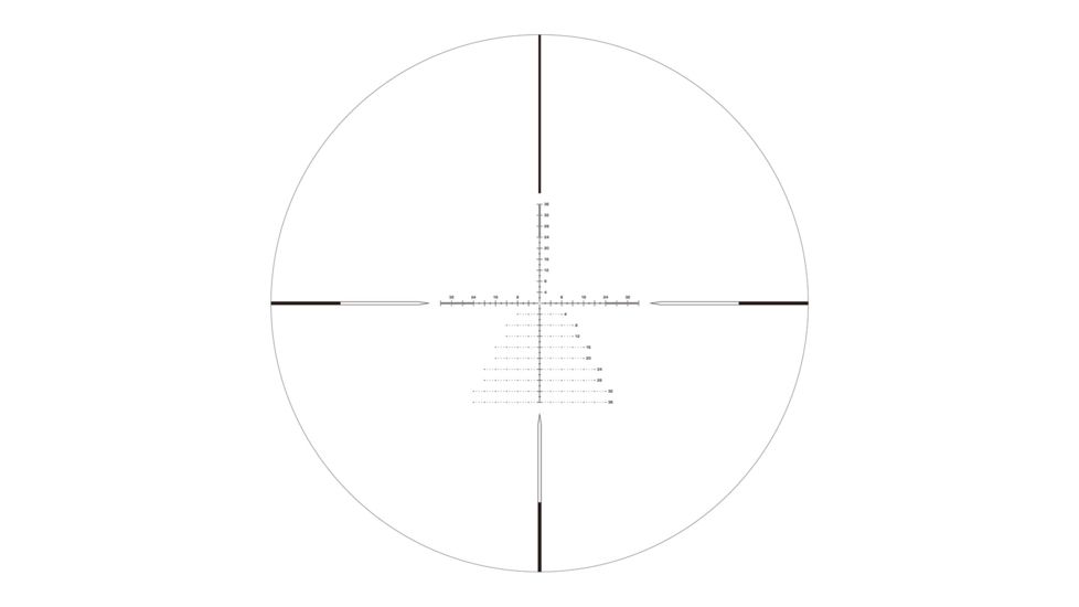 Swampfox Patriot Rifle Scope, 6-24x50mm, 30mm Tube, First Focal Plane, Sharpshooter Grid MOA Reticle, Black, 6-24X50 M