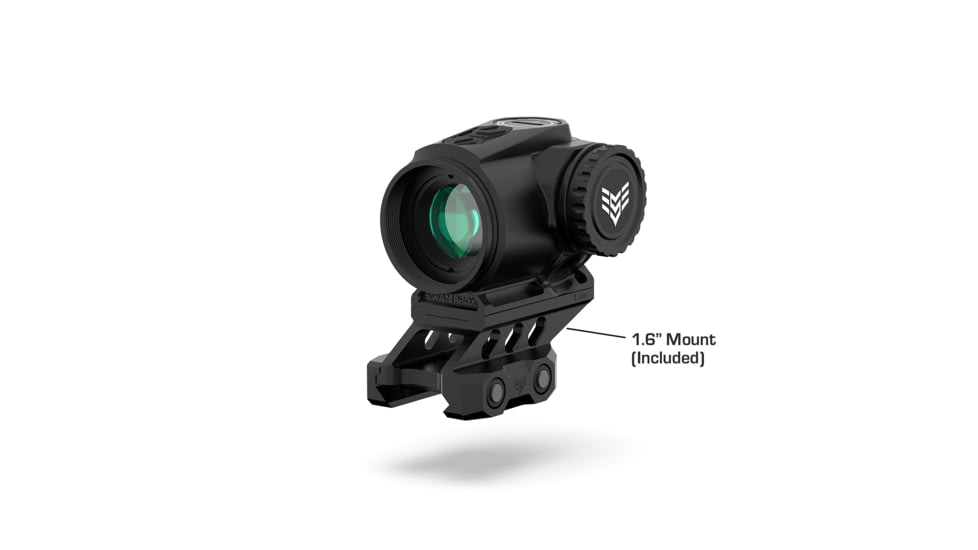 Swampfox Raider Micro Prism 1x20mm Prismatic Sight, 6 MOA Green, Black, RMPS120-G6