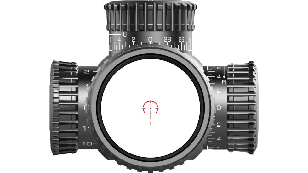 Swampfox Tomahawk LVPO Rifle Scope, 1-8x24mm, 30mm Tube, Second Focal Plane, Illuminated Guerrilla Dot BDC Reticle, Black, ATK18241-B