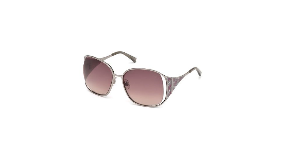 Swarovski SK0016 Sunglasses - Shiny Light Nickeltin Frame Color, Gradient Lens Color
