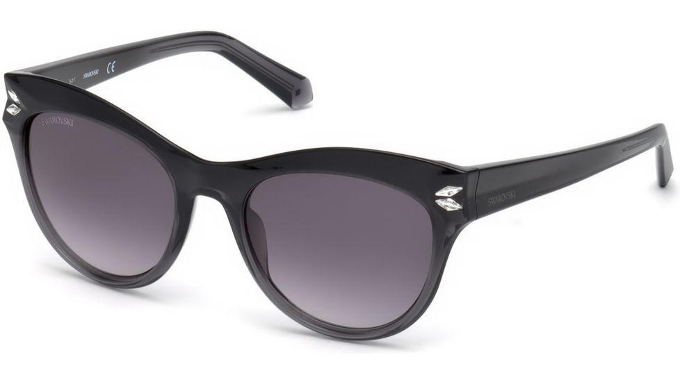 Swarovski SK0171 Sunglasses - Grey Frame Color, Gradient Smoke Lens Color