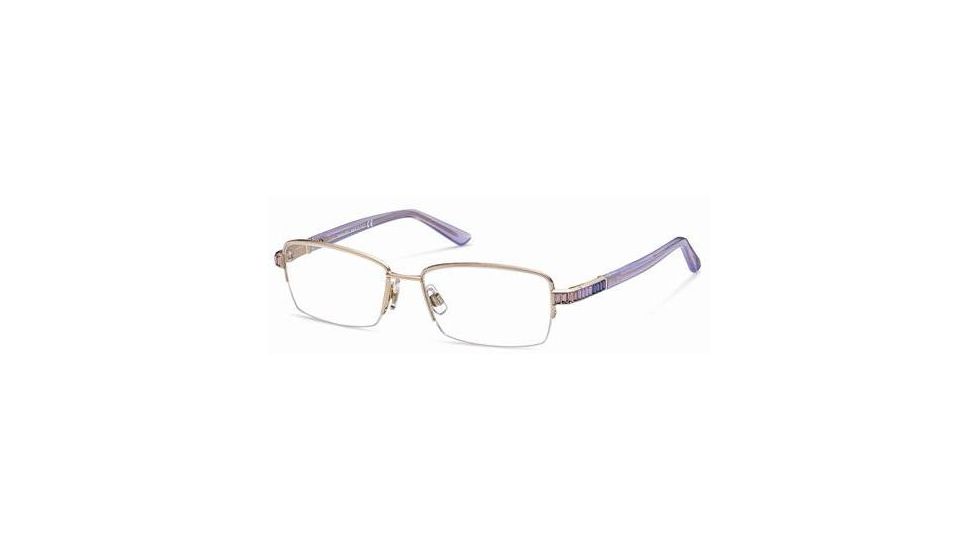 Swarovski SK5028 Eyeglass Frames - Shiny Rose Gold Frame Color