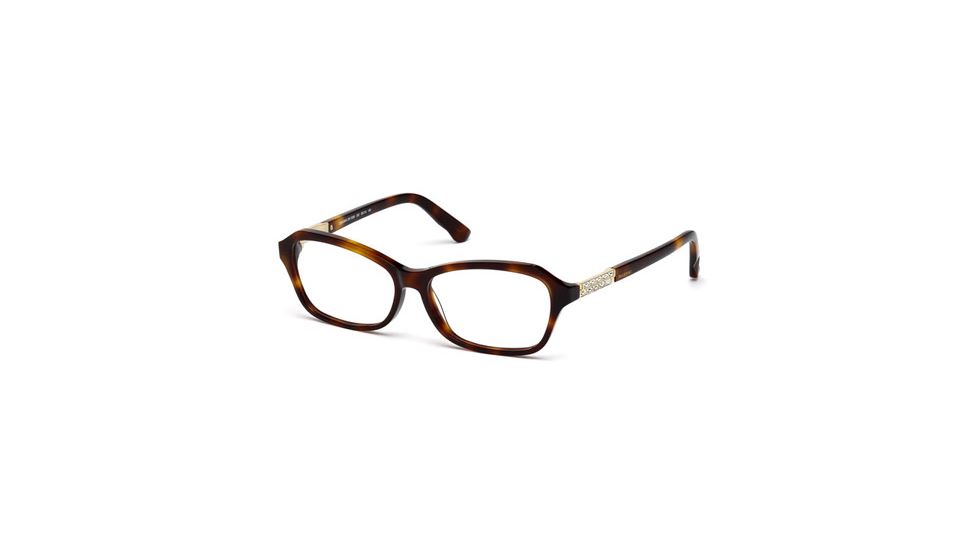 Swarovski SK5086 Eyeglass Frames - Dark Havana Frame Color
