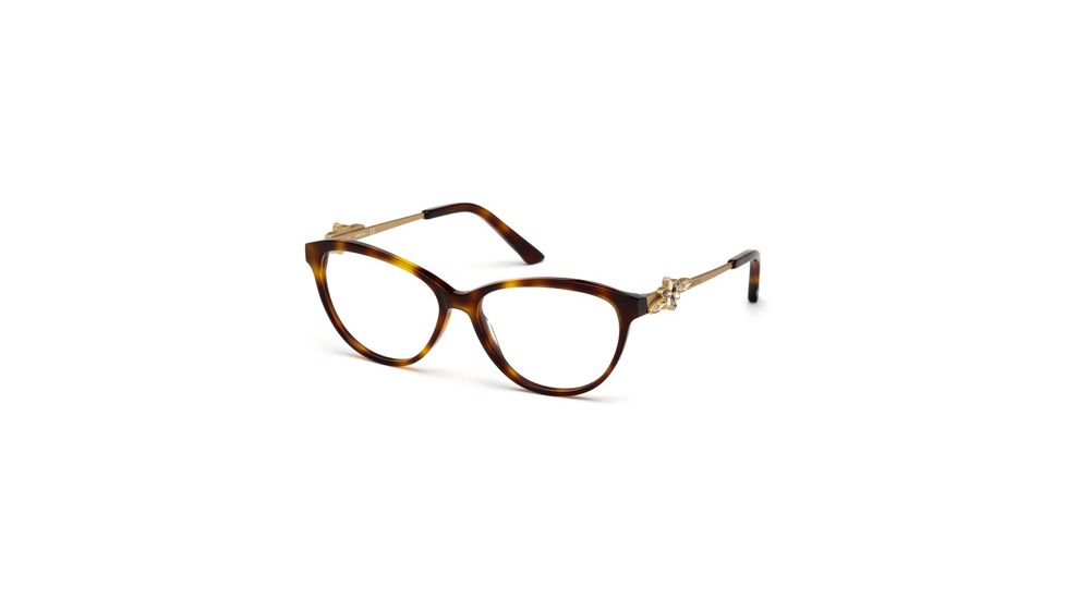 Swarovski SK5119 Eyeglass Frames - Dark Havana Frame Color