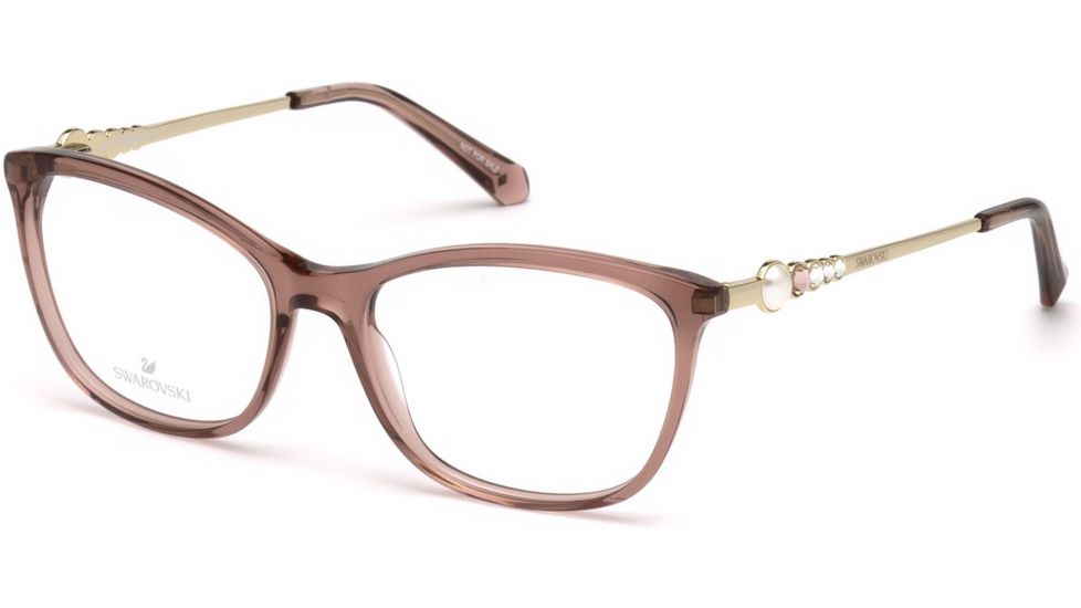 Swarovski SK5276 Eyeglass Frames - Shiny Pink Frame Color