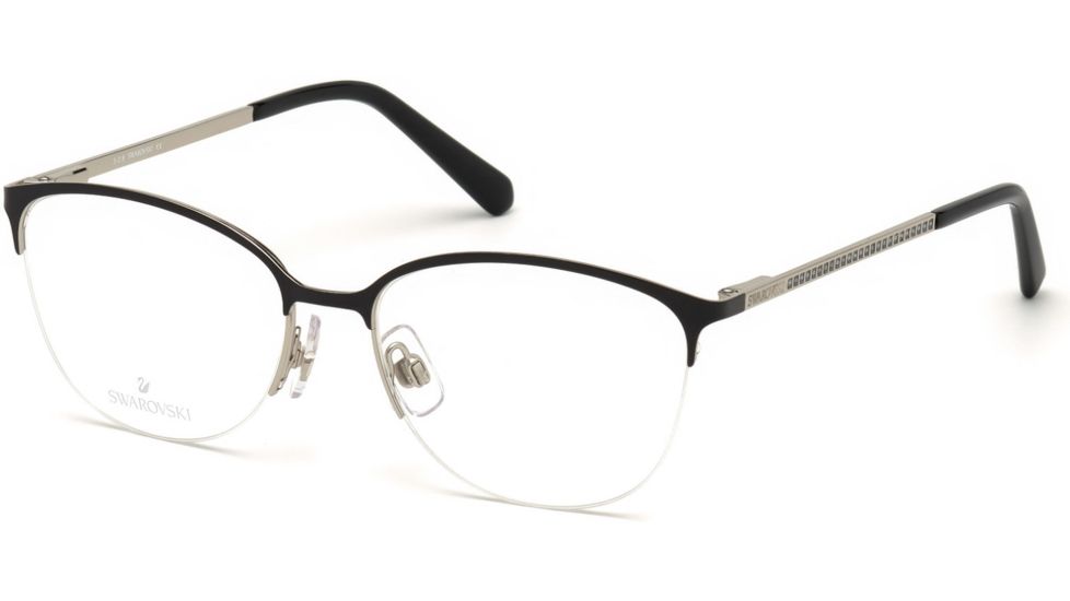 Swarovski SK5296 Prescription Eyeglasses - Black Frame, 52 mm Lens Diameter SK529652005