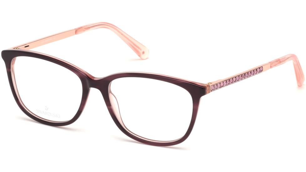 Swarovski SK5308-F Progressive Prescription Eyeglasses - Bordeaux Frame, 53 mm Lens Diameter SK5308-F53071