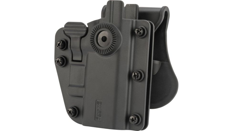 Swiss Arms Adaptx Level 2 Retention Universal Holster by Cybergun, Black, Small, 603659