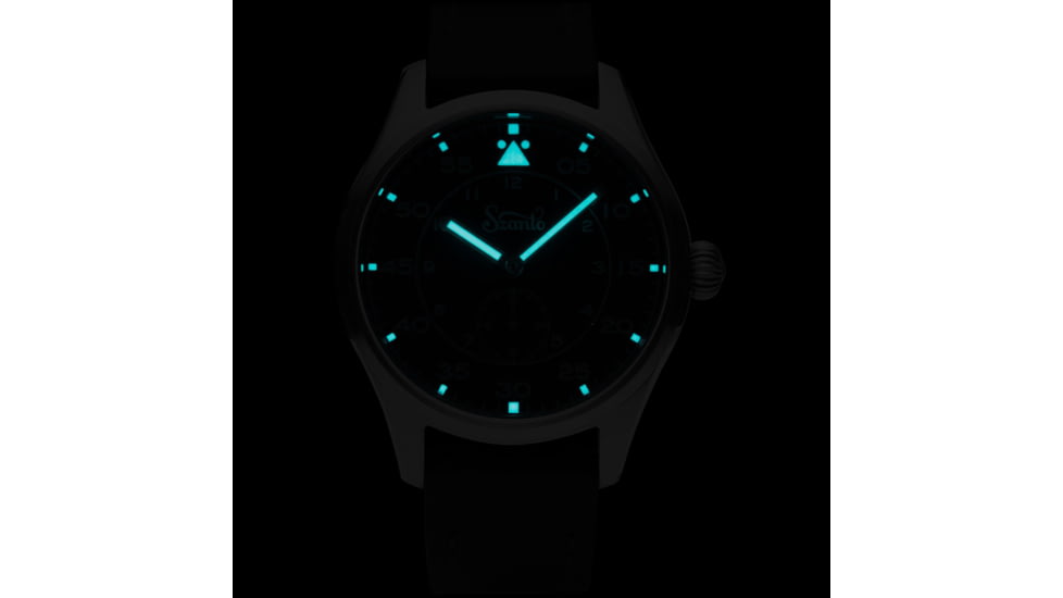 Szanto Heritage Aviator Watches, Black Dial, Black Strap, Steel, One Size, SZ 2751