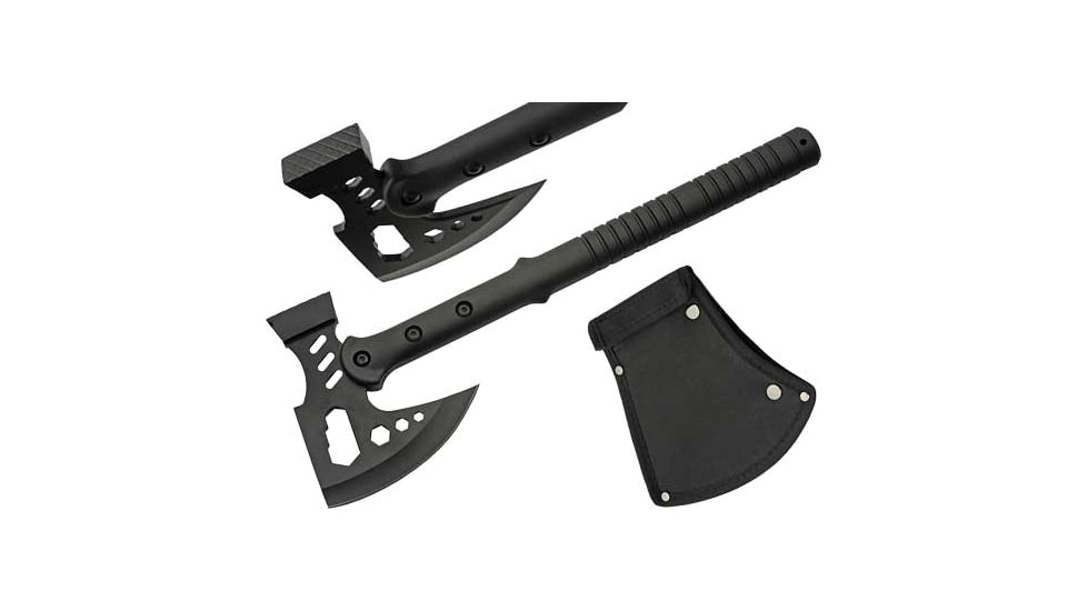 Rite Edge Tactical Hammer Axe, 5in, Slack Stainless Steel, Black Nylon Fiber Handle, 211557