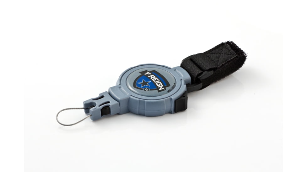 T-Reign Retractable Gear Tether Outdoor Series, Xtra Duty 14oz w/ 36in Kevlar Cord, Strap, Blue, Large 0TRG-143
