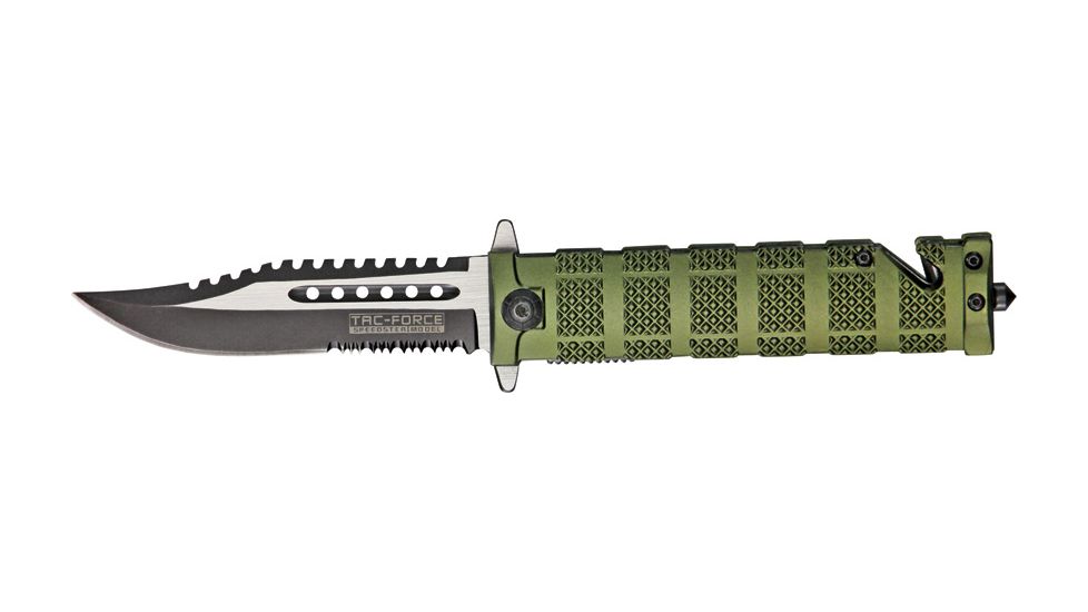 Tac Force 5in. Blk Rescue Folder Knife TF710GN