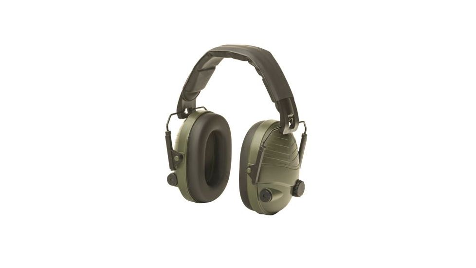 Tac Shield Compact Elite Ear Muffs, Electronic, Green T8005G