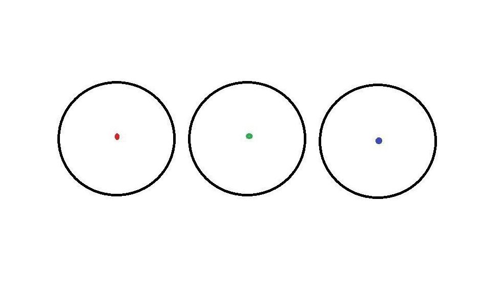 Simmons 3 MOA Dot 1x30mm Red/Green/Blue Illum Red Dot Sight, Black, Box 511304