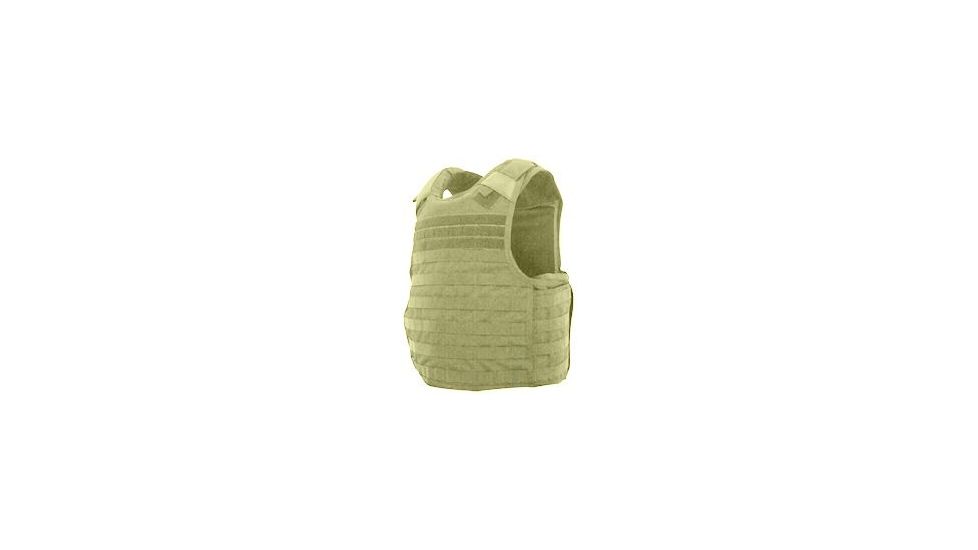 Tacprogear Quick Release Tactical Vest, Carrier, Coyote Tan, 2X-Large V-QRTV1-CT-2X