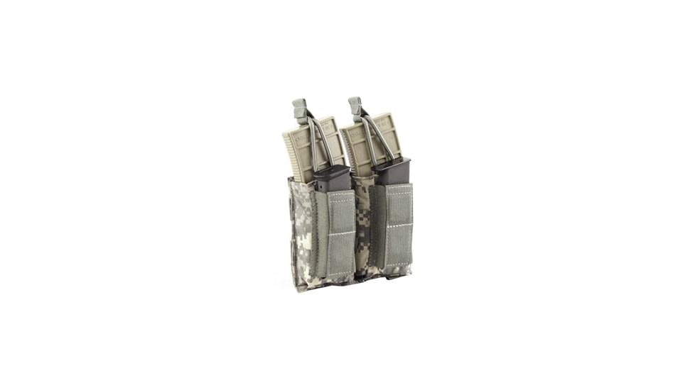 Tactical Assault Gear MOLLE Shingle Pistol Enhanced 2 Mag Pouch Army ACU 812211