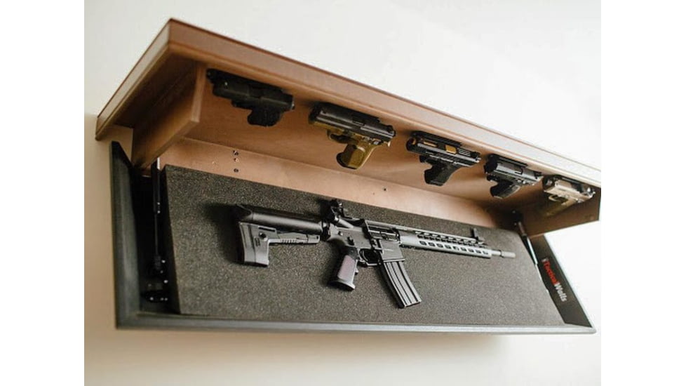 Tactical Walls 1242 Top Locking Shelf w/ Standard Trim, Early American, 1242TLEAN52