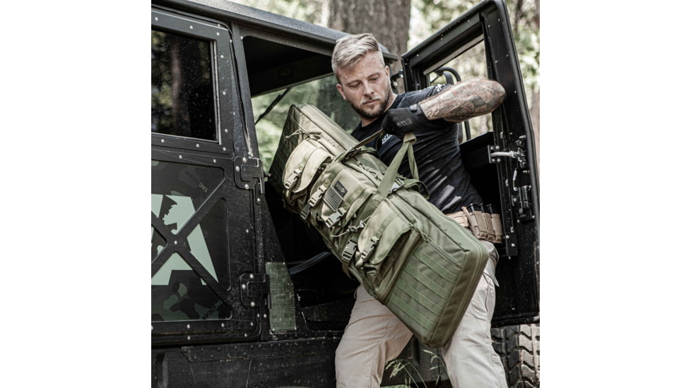 Tacticon Armament BattleBag Double Rifle Bag, 42 in, Green, BB42GN