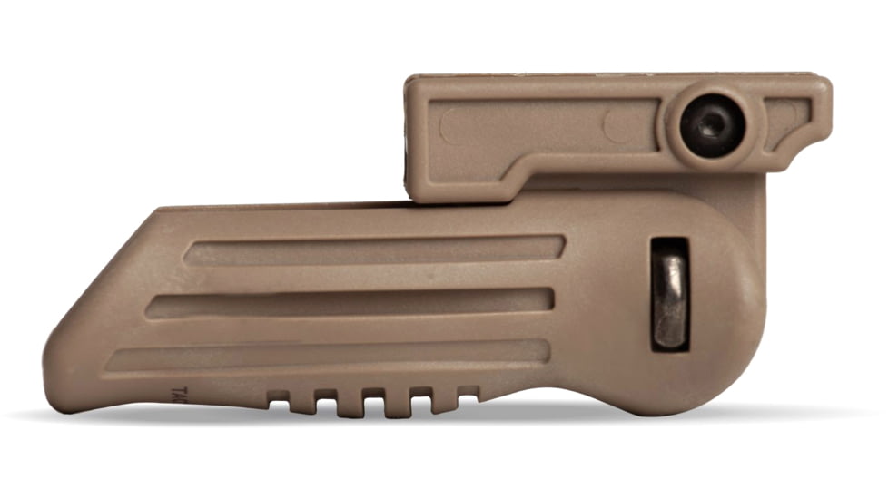Tacticon Armament BattleGrip 5 Foldable Rifle Foregrip, Tan, BG05TN