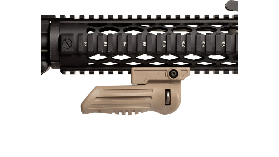 Tacticon Armament BattleGrip 5 Foldable Rifle Foregrip, Tan, BG05TN