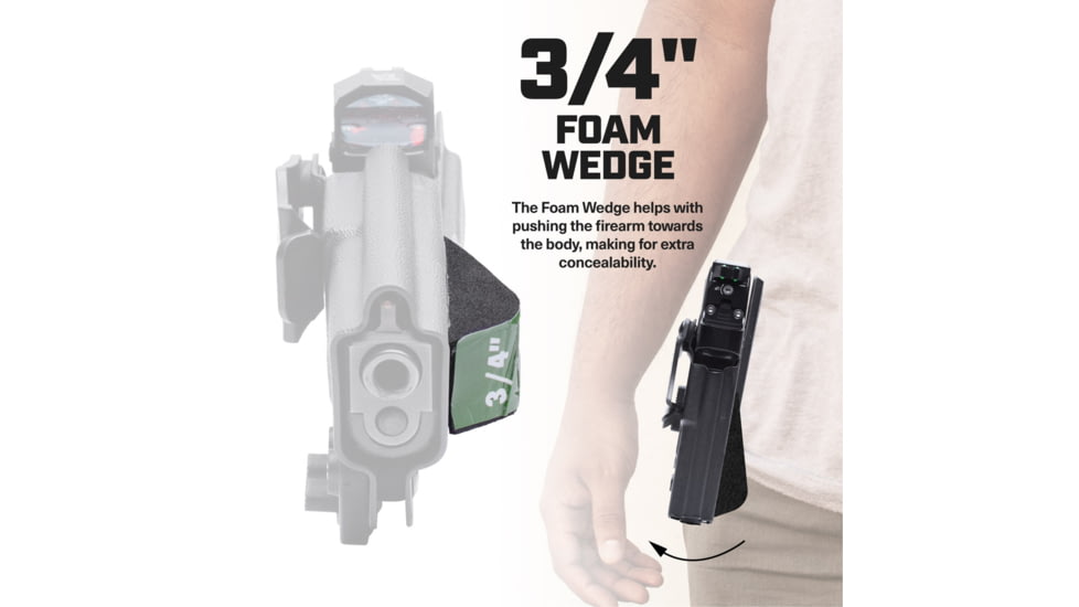 Tacticon Armament Deep Concealment Pistol Holster w/ Mag Holster, Right Handed, Black, SW940IWBRH
