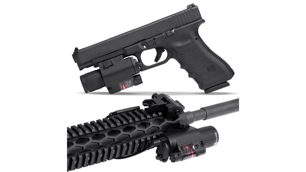 Tacticon Armament Firefly V1 Pistol and Rifle Laser/Flashlight Combo, Red Laser, Black, FRL10