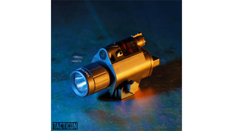 Tacticon Armament Firefly V1 Pistol and Rifle Laser/Flashlight Combo, Red Laser, Black, FRL10