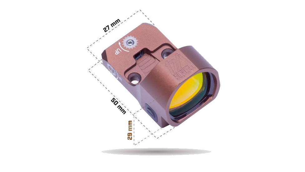 Tacticon Armament Predator V4 Compact Reflex Red Dot Sight, Bronze, PRDV40-BZ