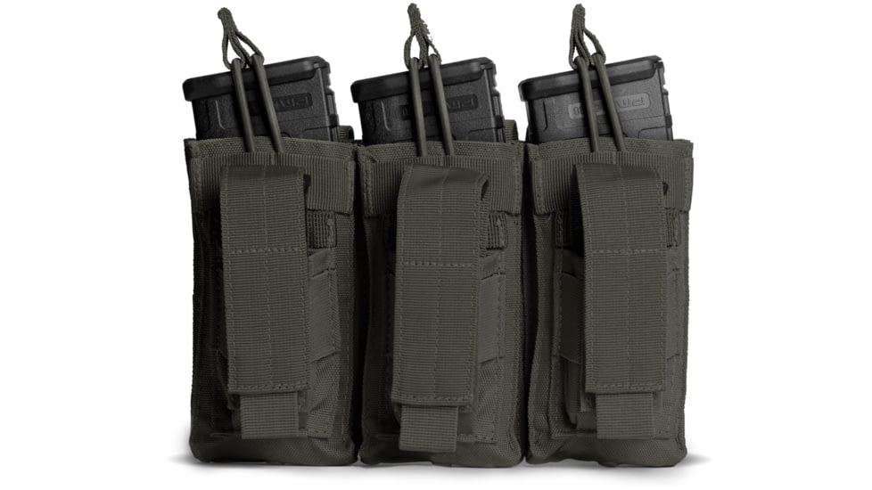 Tacticon Armament Triple Rifle Kangaroo Mag Pouch, Ranger Green, RGK3/K3-BP-RG