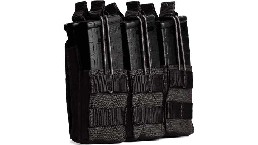 Tacticon Armament Triple Stacker Mag Pouch, Black, BKRS3/RS3-BP-BK